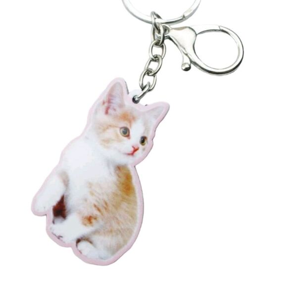 Kitten Charm Keychain - Picture 3 of 4